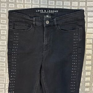 Denim Jeans with rhinestones ✨